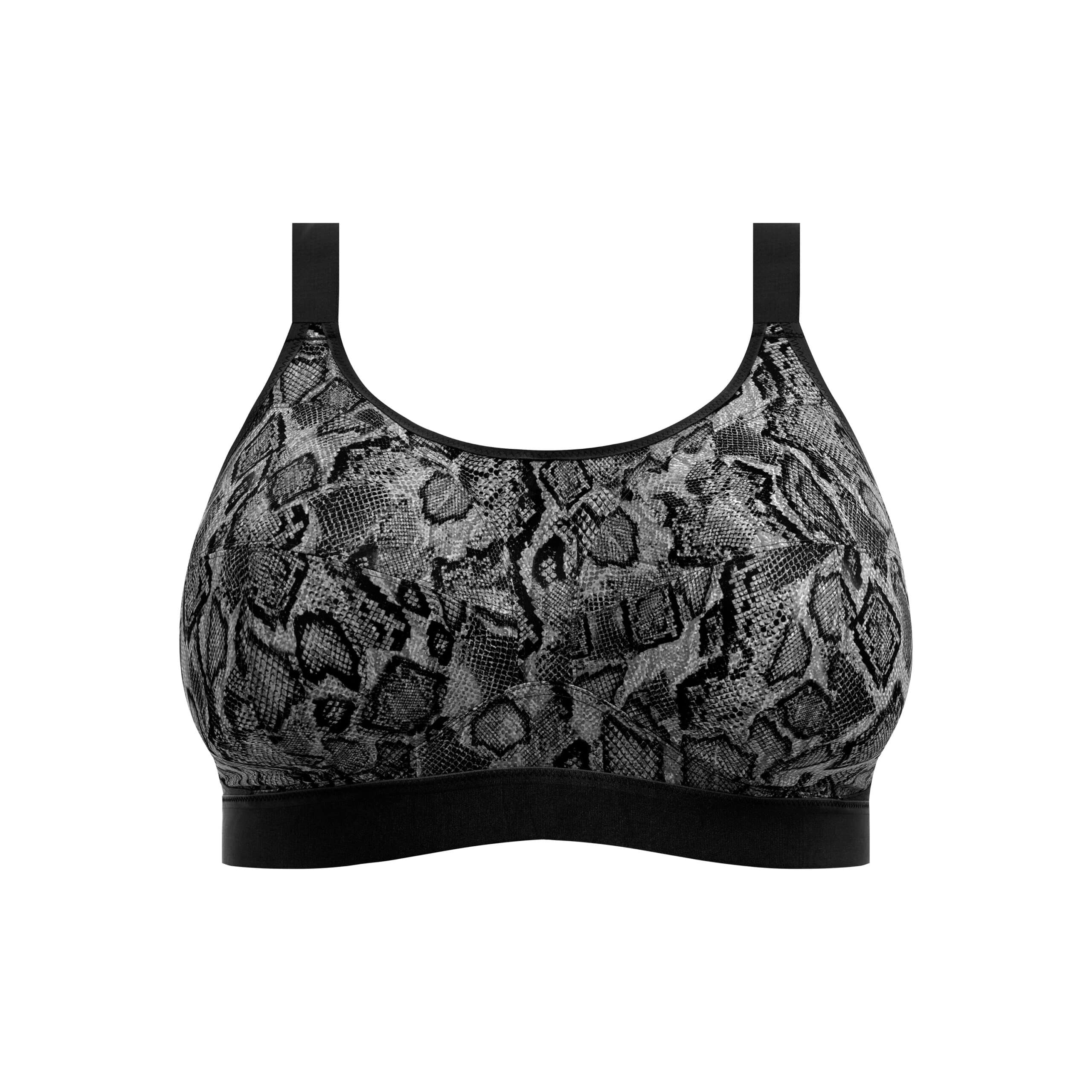 Soft Cup Wireless Sport Bra GD6912 BSN - Black Snake