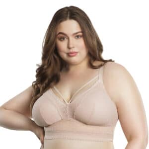 Mia Dot Longline Bralette 6011 - Cameo Rose