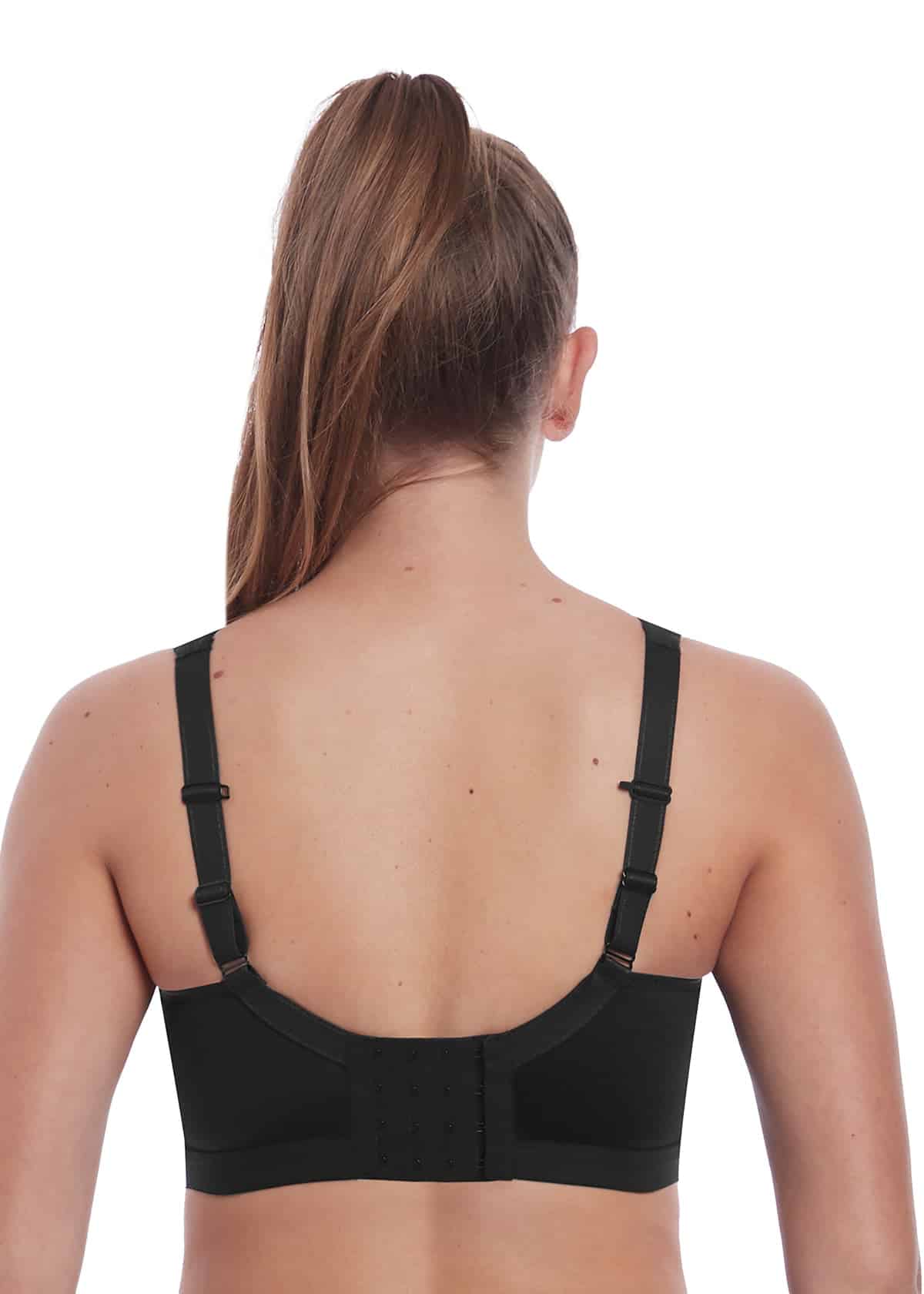 Dynamic Soft Cup Crop Top Sport Bra AC4014 JET - Black