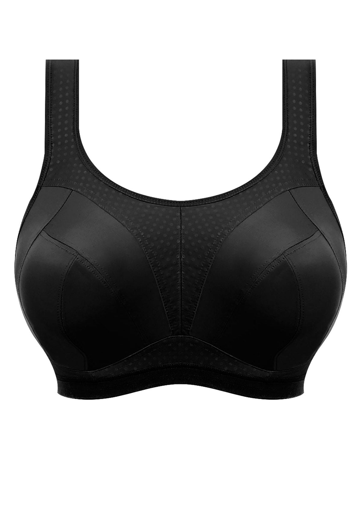 Dynamic Soft Cup Crop Top Sport Bra AC4014 JET - Black