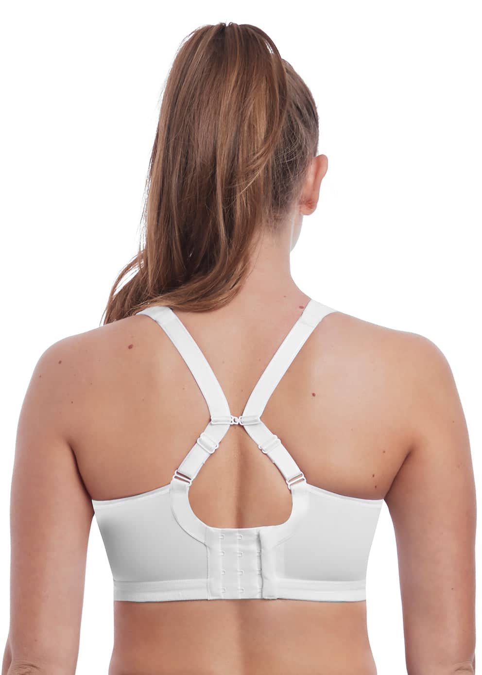 Dynamic Soft Cup Crop Top Sport Bra AC4014 WHE - White