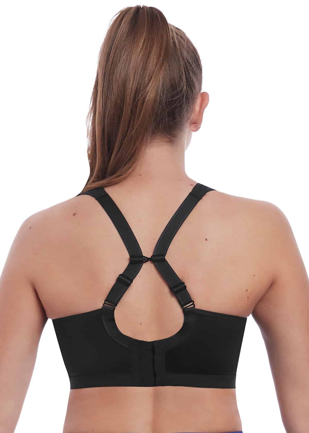 Dynamic Soft Cup Crop Top Sport Bra AC4014 JET - Black