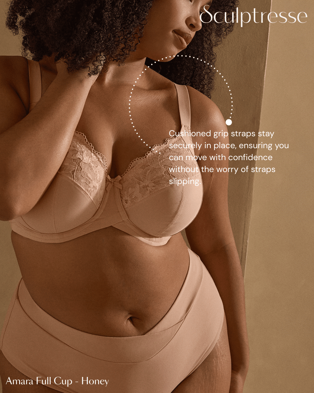 Amara Full Cup Bra 11265 - Honey