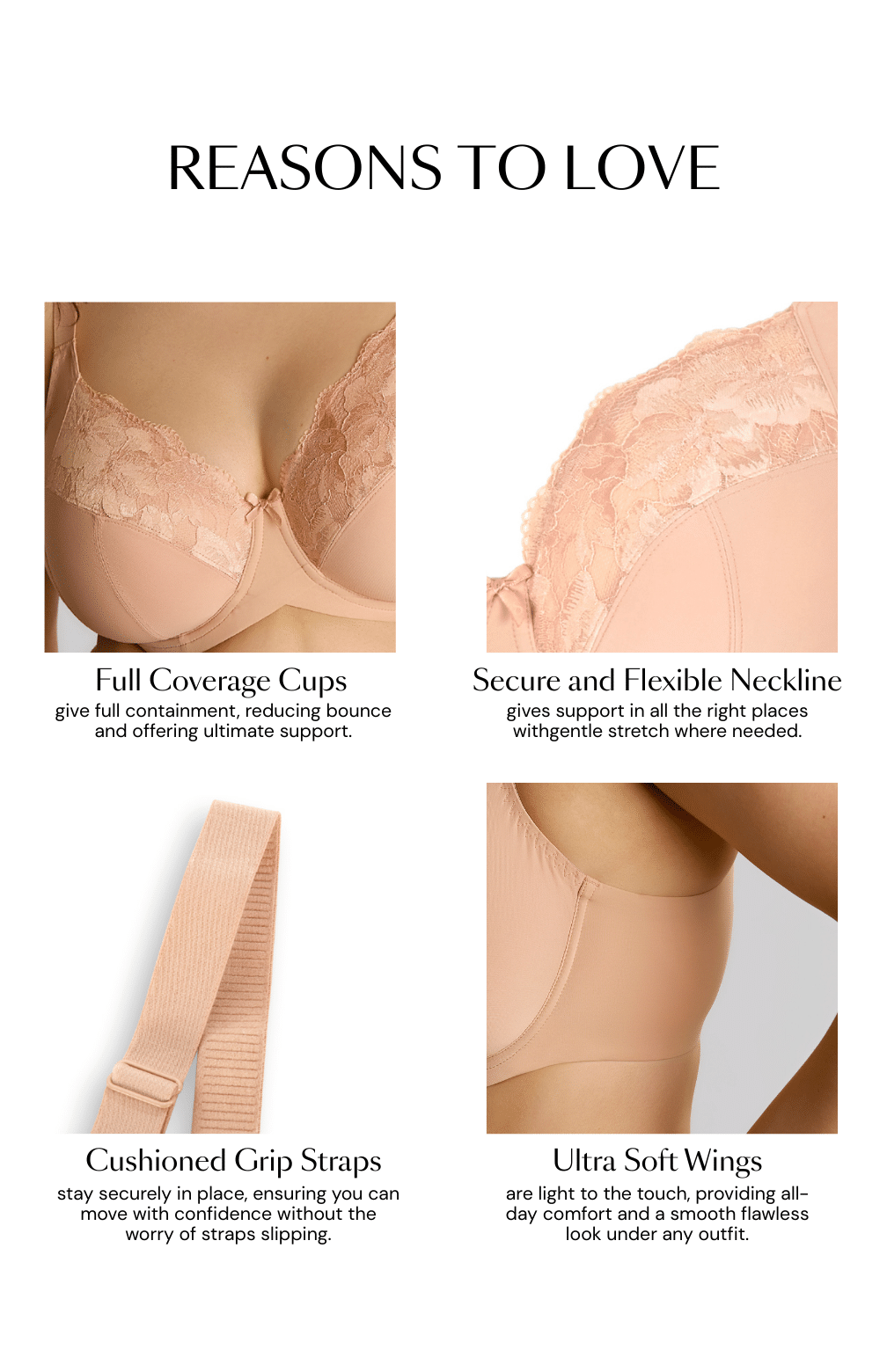 Amara Full Cup Bra 11265 - Honey